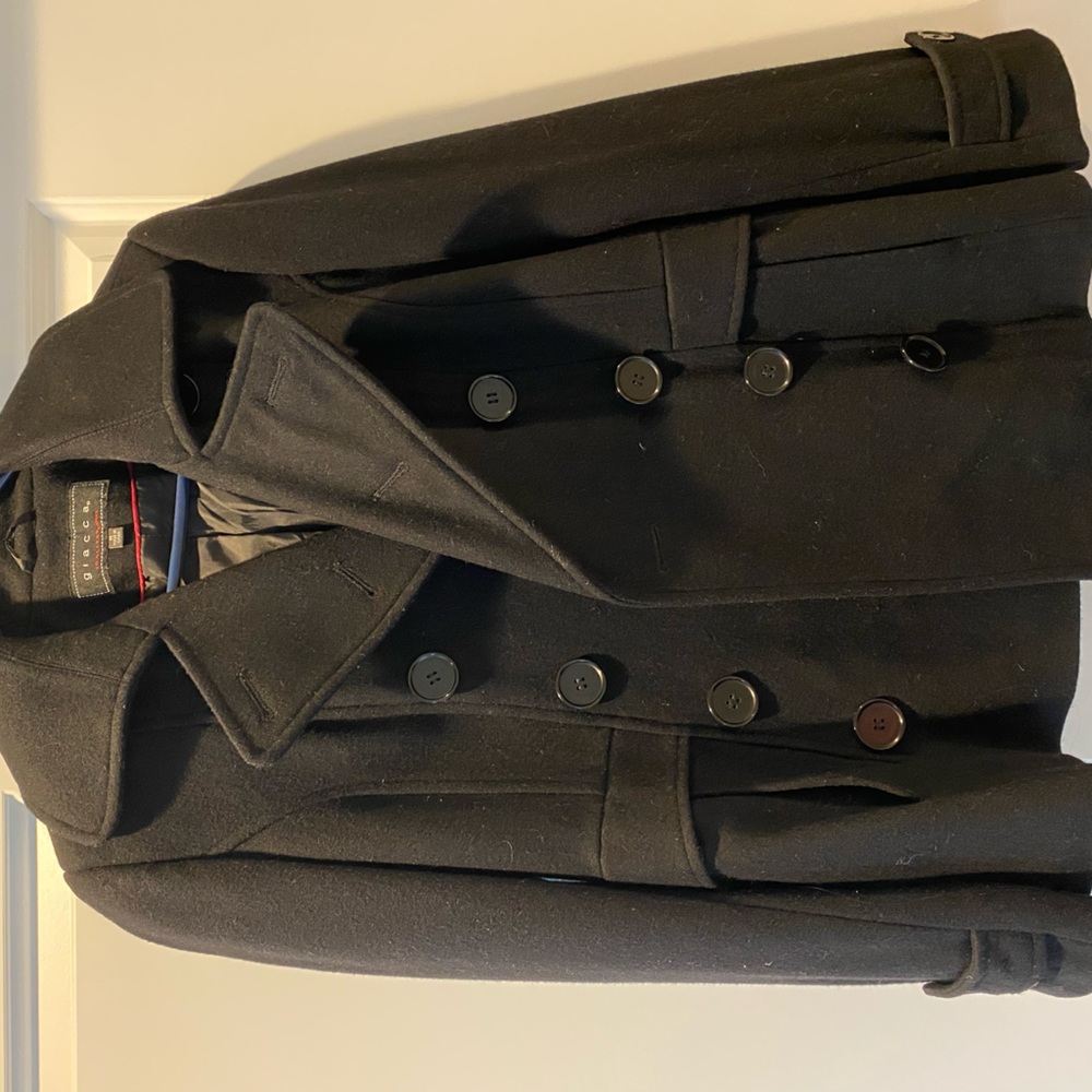 Black pea coat
